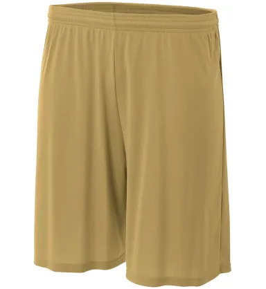 NB5244 A4 Youth Cooling Performance Short in Vegas gold front view