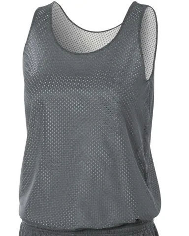 NW1000 A4 Reversible Mesh Tank in Graphite/ white front view