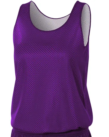 NW1000 A4 Reversible Mesh Tank in Purple/ white front view