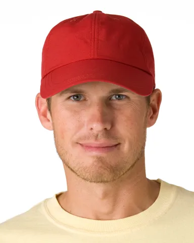 SH101 Adams Sunshield Unconstructed Blended Cap wi in Nautical red front view