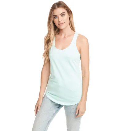 Next Level 6933 The Terry Racerback Tank in Mint front view