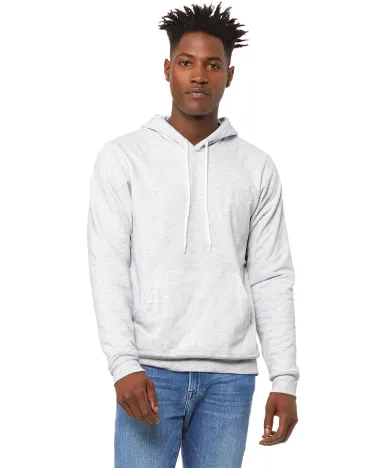 BELLA+CANVAS 3719 Unisex Cotton/Polyester Pullover in Ash front view