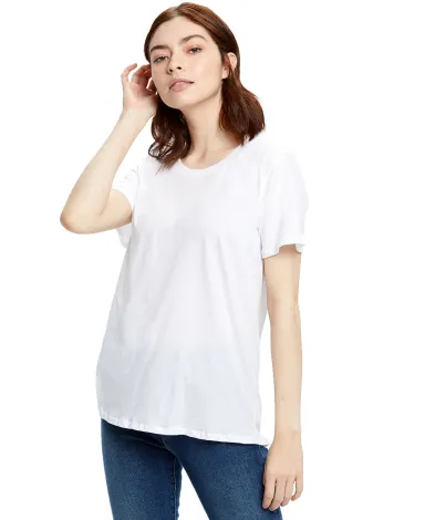 US115 US Blanks Relaxed Boyfriend Tee in White front view