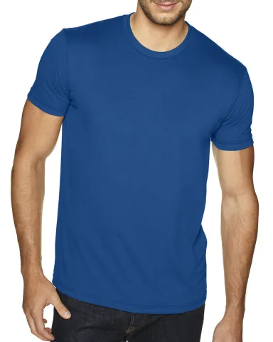 Next Level 6410 Men's Premium Sueded Crew  in Cool blue front view