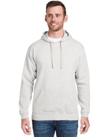 8815 J. America - Tailgate Hooded Sweatshirt in Oatmeal heather front view