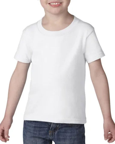 5100P Gildan - Toddler Heavy Cotton T-Shirt in White front view