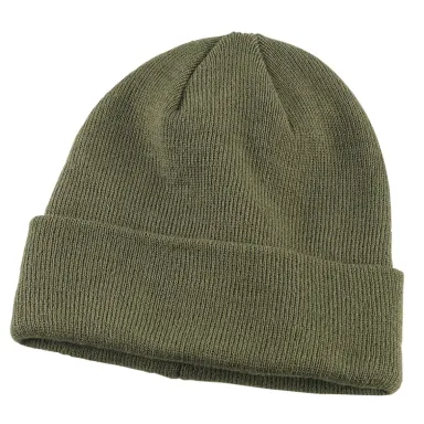 BX031 Big Accessories Watch Cap in Olive front view