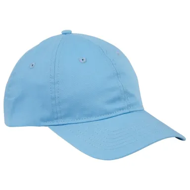 Big Accessories BX880 6-Panel Unstructured Hat in Lt college blue front view