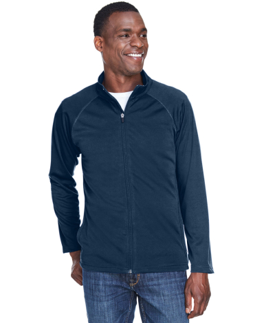 DG420 Devon & Jones Men's Stretch Tech-Shell?Compa in Navy front view