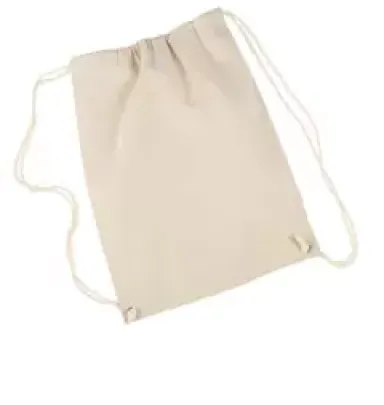 8875 Liberty Bags - Cotton Canvas Drawstring Backp NATURAL front view