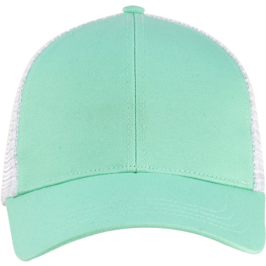 EC7070 econscious Eco Trucker Organic/Recycled in Mint/ white front view