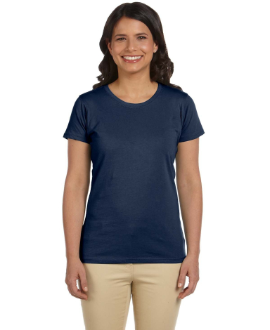 EC3000 econscious Ladies' 4.4 oz., 100% Organic Co in Navy front view