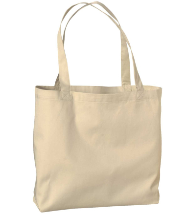 EC8001 econscious Organic Cotton Large Twill Tote in Oyster front view