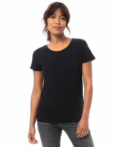 Alternative Apparel 04860C1 Ladies Distressed Vint in Smk gry reactive front view