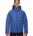 North End 88197 Men's Linear Insulated Jacket with Print NAUTICL BLUE 413 front view