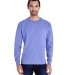 Comfort Wash GDH200 Garment Dyed Long Sleeve T-Shirt Deep Forte Blue front view