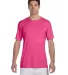 4820 Hanes® Cool Dri® Performance T-Shirt in Wow pink front view