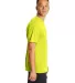 4820 Hanes® Cool Dri® Performance T-Shirt in Safety green side view