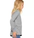 BELLA+CANVAS 3501Y Youth Long-Sleeve T-Shirt in Athletic heather side view
