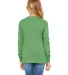 BELLA+CANVAS 3501Y Youth Long-Sleeve T-Shirt in Green triblend back view