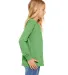 BELLA+CANVAS 3501Y Youth Long-Sleeve T-Shirt in Green triblend side view