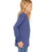 BELLA+CANVAS 3501Y Youth Long-Sleeve T-Shirt in Tr royal triblnd side view