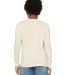 BELLA+CANVAS 3501Y Youth Long-Sleeve T-Shirt in Natural back view