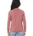 BELLA+CANVAS 3501Y Youth Long-Sleeve T-Shirt in Heather mauve back view