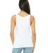 BELLA 6488 Womens Loose Tank Top in White back view