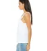 BELLA 6488 Womens Loose Tank Top in White side view