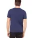 BELLA+CANVAS 3091 Unisex Heavyweight Cotton T-Shir in Navy back view