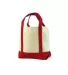 8867 UltraClub Seaside Canvas Boat Tote  RED front view
