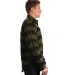 Burnside B8210 Yarn-Dyed Long Sleeve Flannel in Army/ black side view