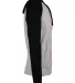 Burnside B8127 Yarn-Dyed Raglan Pullover in White/ black side view