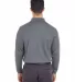 8210LS UltraClub® Adult Cool & Dry Long-Sleeve Me CHARCOAL back view