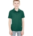 8210Y UltraClub® Youth Cool & Dry Mesh Piqué Pol FOREST GREEN front view