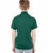 8210Y UltraClub® Youth Cool & Dry Mesh Piqué Pol FOREST GREEN back view