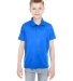 8210Y UltraClub® Youth Cool & Dry Mesh Piqué Pol ROYAL front view