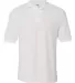 537 Jerzees Men's Easy Care™ Pique Polo WHITE front view