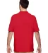 72800 Gildan DryBlend® Adult Double Piqué Polo in Red back view