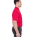  8550 UltraClub Men's Basic Piqué Polo  RED side view