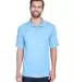 8210 UltraClub® Men's Cool & Dry Mesh Piqué Polo COLUMBIA BLUE front view