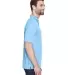 8210 UltraClub® Men's Cool & Dry Mesh Piqué Polo COLUMBIA BLUE side view