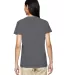 5V00L Gildan Heavy Cotton™ Ladies' V-Neck T-Shir in Charcoal back view
