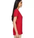 5V00L Gildan Heavy Cotton™ Ladies' V-Neck T-Shir in Red side view