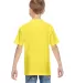 498Y Hanes Youth nano-T® T-Shirt in Yellow back view