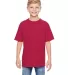 498Y Hanes Youth nano-T® T-Shirt in Deep red front view