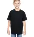 498Y Hanes Youth nano-T® T-Shirt in Black front view