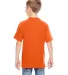 498Y Hanes Youth nano-T® T-Shirt in Orange back view