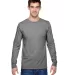 SFL Fruit of the Loom Adult Sofspun™ Long-Sleeve CHARCOAL GREY front view
